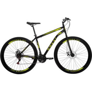 Bicicleta Aro 29 Colli Nantes 21 Marchas Freio A Disco - Pto/Amarelo