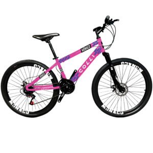 Bicicleta Aro 26 Colli Monaco 21 Marchas Freio A Disco - Rosa Neon