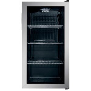 Frigobar Suggar 88L 1 Porta Degelo Manual Prateleiras Removíveis Fb881 - Inox - 220 Volts